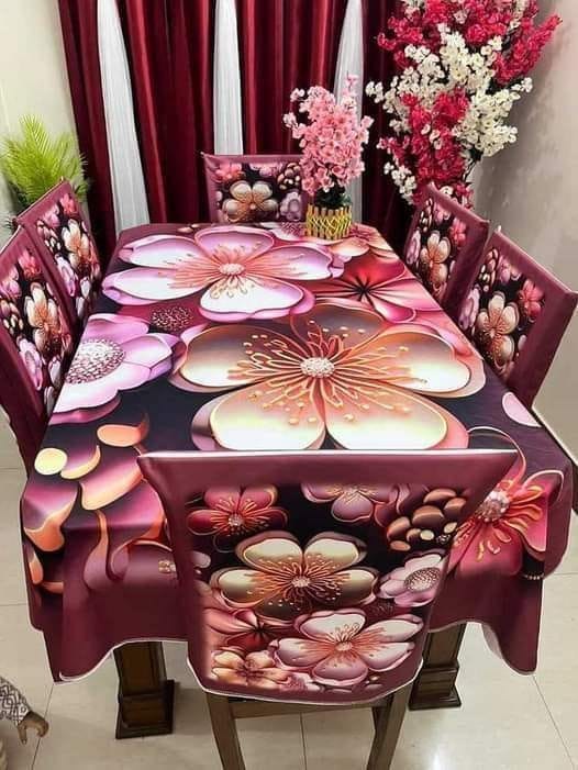 korian velvet kaporer 3d print table cloth 7p