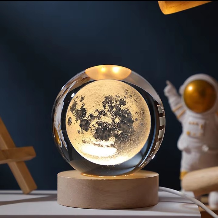 Moon 3D Crystal Ball Night Light