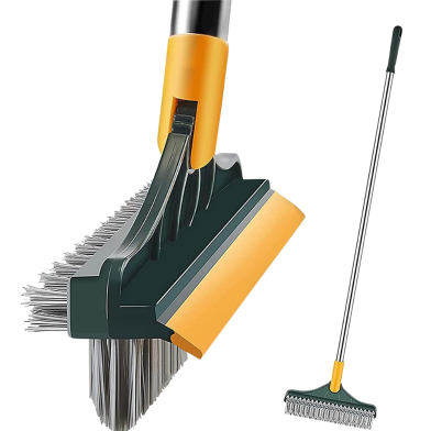 3 In 1 Tile Cleaning Brush With Wiper
