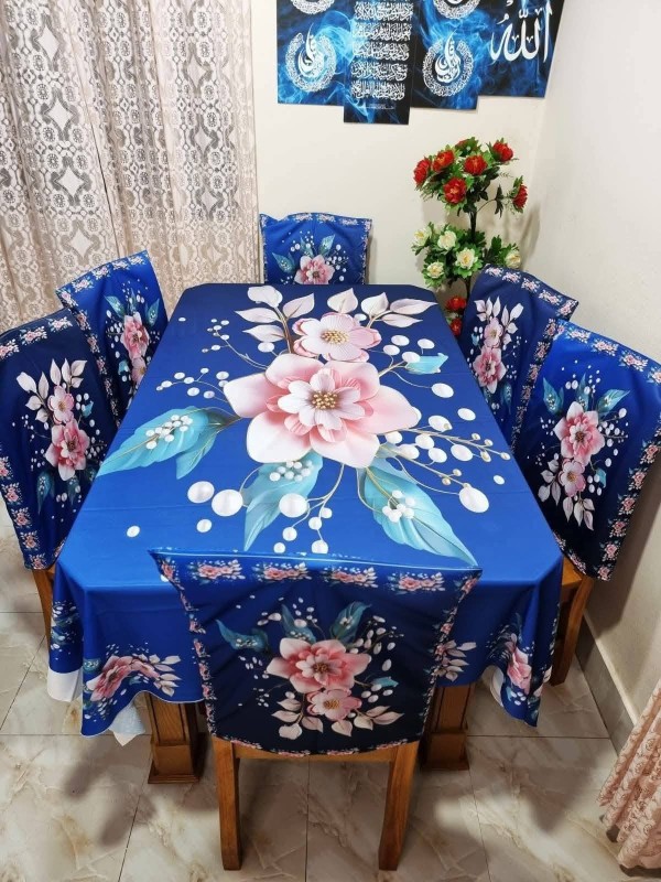 Premium 3d Print Dining Table cover Set