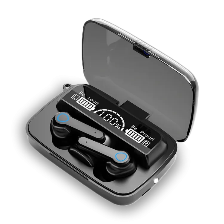 M19 TWS digital display bluetooth headset/with flashlight Earbuds TWS Earphone Touch Control Wireless Bluetooth 5.1 Headphones With Microphone Good effect and easy to use